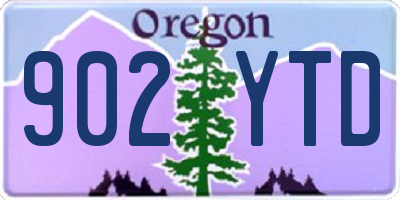 OR license plate 902YTD