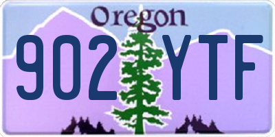 OR license plate 902YTF