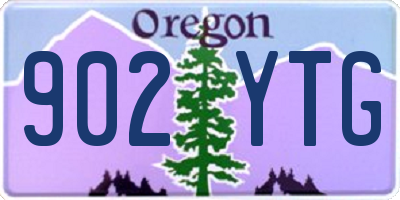 OR license plate 902YTG