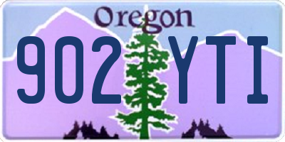 OR license plate 902YTI