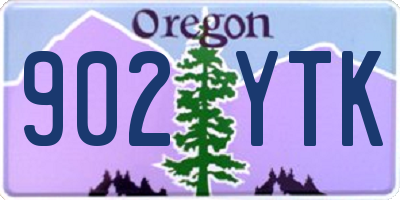OR license plate 902YTK