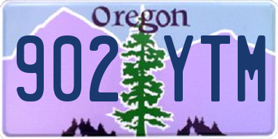 OR license plate 902YTM