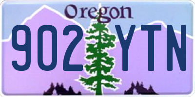 OR license plate 902YTN