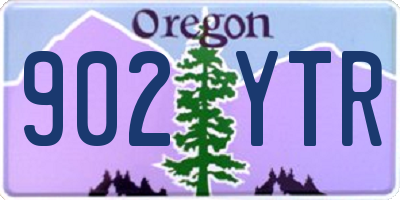 OR license plate 902YTR