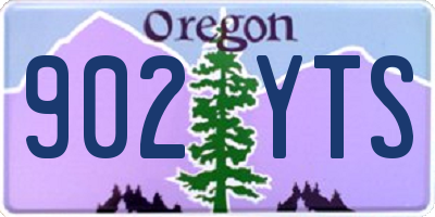 OR license plate 902YTS