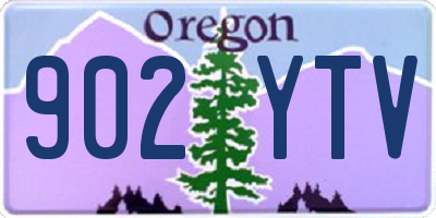 OR license plate 902YTV