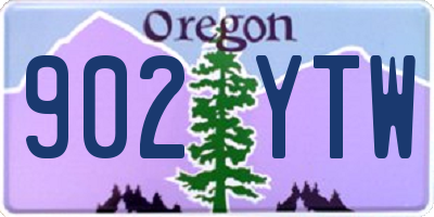 OR license plate 902YTW