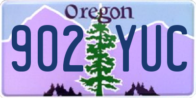 OR license plate 902YUC