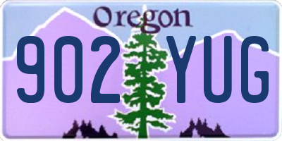 OR license plate 902YUG