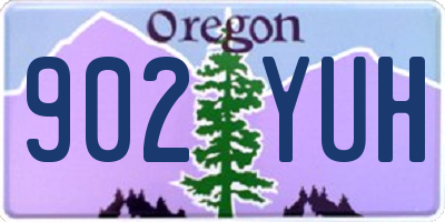 OR license plate 902YUH