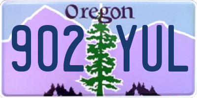 OR license plate 902YUL