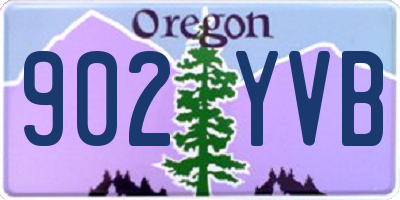 OR license plate 902YVB