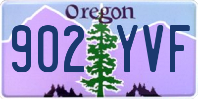 OR license plate 902YVF