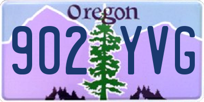 OR license plate 902YVG