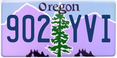OR license plate 902YVI