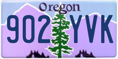 OR license plate 902YVK