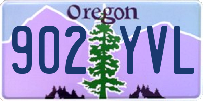 OR license plate 902YVL
