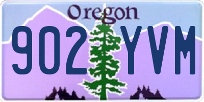 OR license plate 902YVM