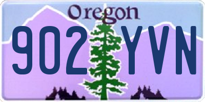 OR license plate 902YVN