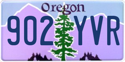 OR license plate 902YVR