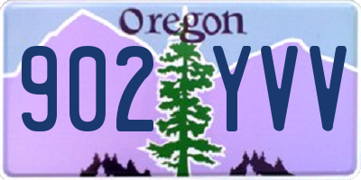 OR license plate 902YVV