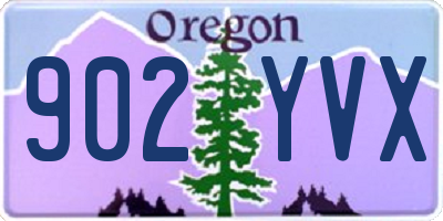 OR license plate 902YVX