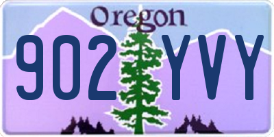 OR license plate 902YVY