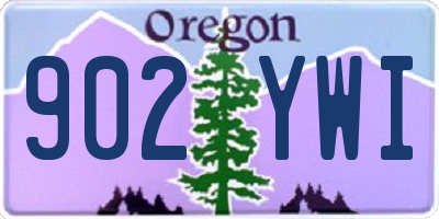 OR license plate 902YWI