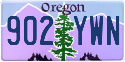 OR license plate 902YWN