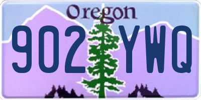 OR license plate 902YWQ