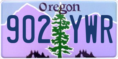 OR license plate 902YWR