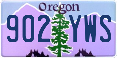 OR license plate 902YWS