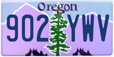 OR license plate 902YWV