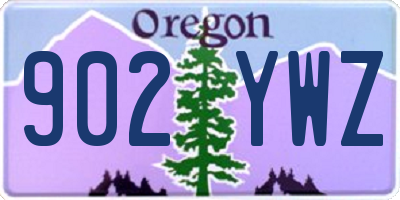 OR license plate 902YWZ