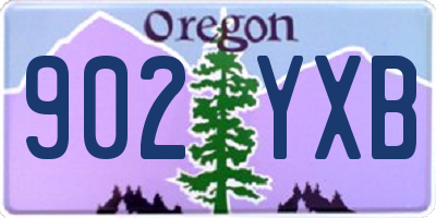 OR license plate 902YXB