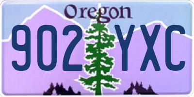 OR license plate 902YXC