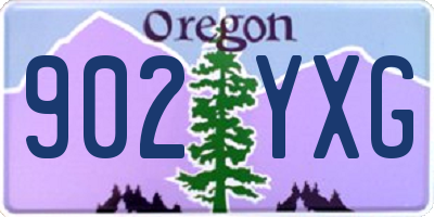 OR license plate 902YXG