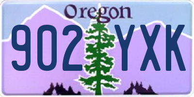 OR license plate 902YXK