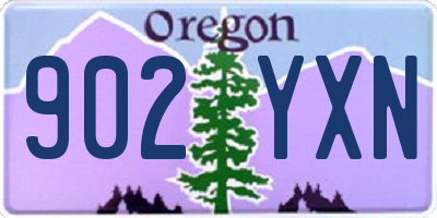 OR license plate 902YXN