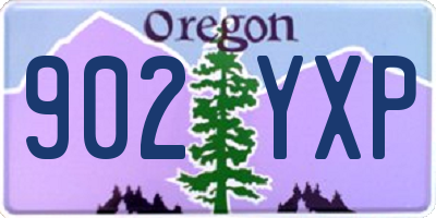 OR license plate 902YXP