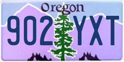 OR license plate 902YXT