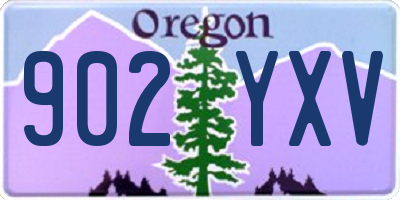 OR license plate 902YXV