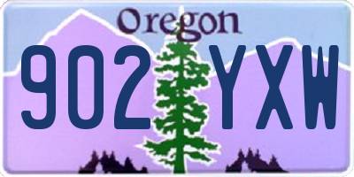 OR license plate 902YXW