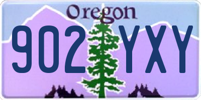 OR license plate 902YXY