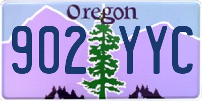 OR license plate 902YYC