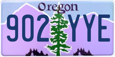OR license plate 902YYE