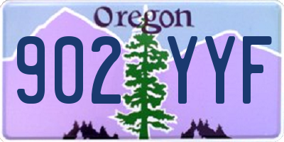 OR license plate 902YYF