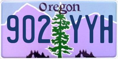OR license plate 902YYH