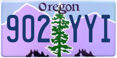 OR license plate 902YYI