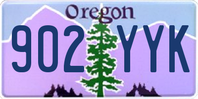 OR license plate 902YYK